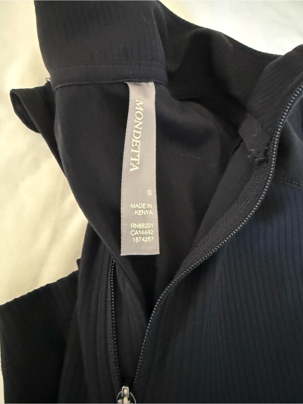 Mondetta Women’s Black 3/4 Zip Pullover